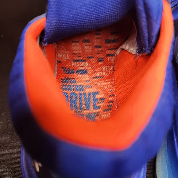 Under Armour Men's Blue and Orange Athletic Shoes - Picture 4 of 11